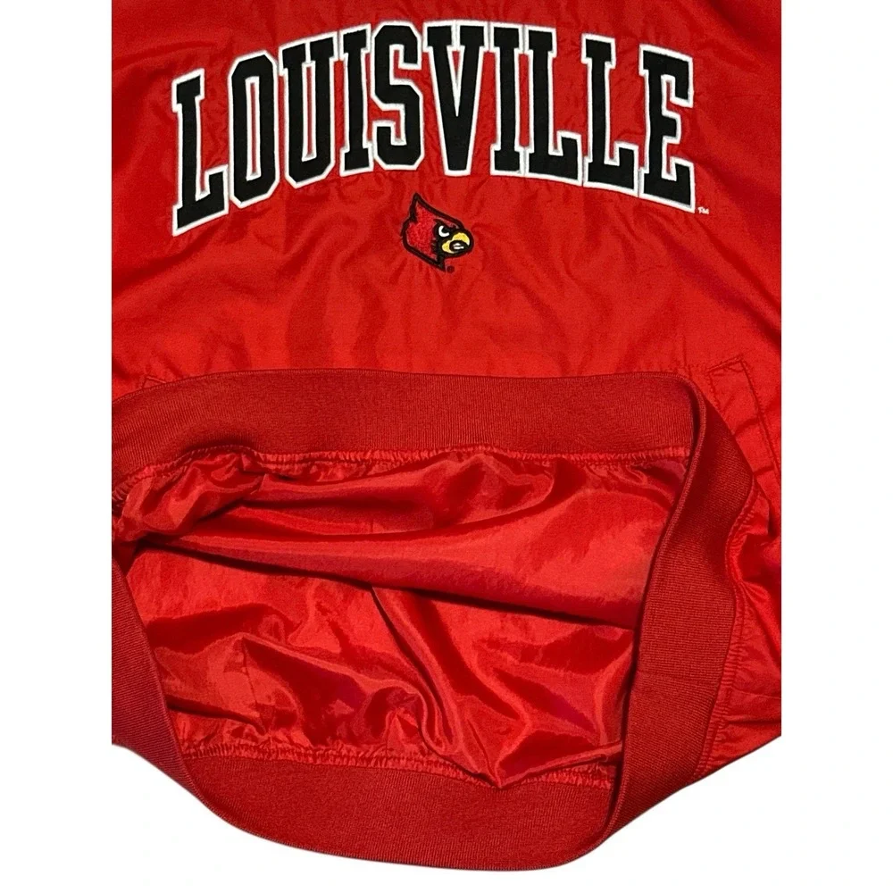 Vtg University Of Louisville Cardinals NCAA Em.Pullover Windbreaker Size M By KA